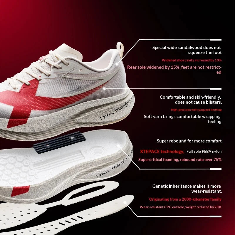 Lorrid XTEP 2000KM Pro Men's Cushioned Running Shoes