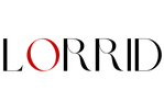 The word 'LORRID' with a red 'O' on a white background