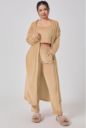 Lorrid® Cozy 3pcs Women’s Pajama Set – Winter Lounge & Matching Outfit UK