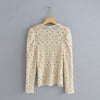 Summer Lace Crochet Blouse Women’s Long Sleeve Cotton Shirt Tops | Lorrid®