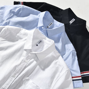Men’s Cotton Casual Short-Sleeved Shirt | Trendy Loose Printed Striped | Lorrid® UK