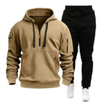 Men’s Multi-Pocket Zipper Hoodie & Sportswear Set | Casual Activewear | Lorrid® UK